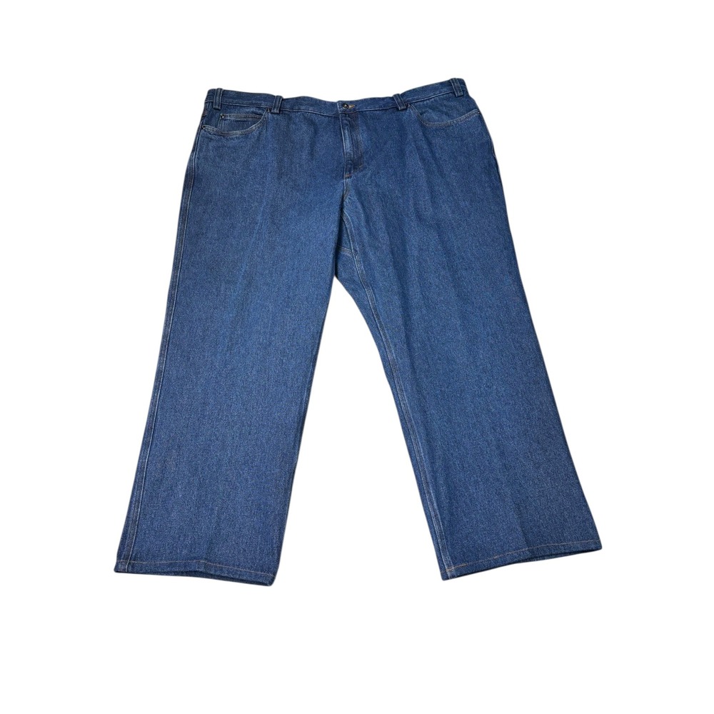 Duluth Trading‎ Co Mens 46x28 Relaxed Fit Blue Denim Jeans Work Pants